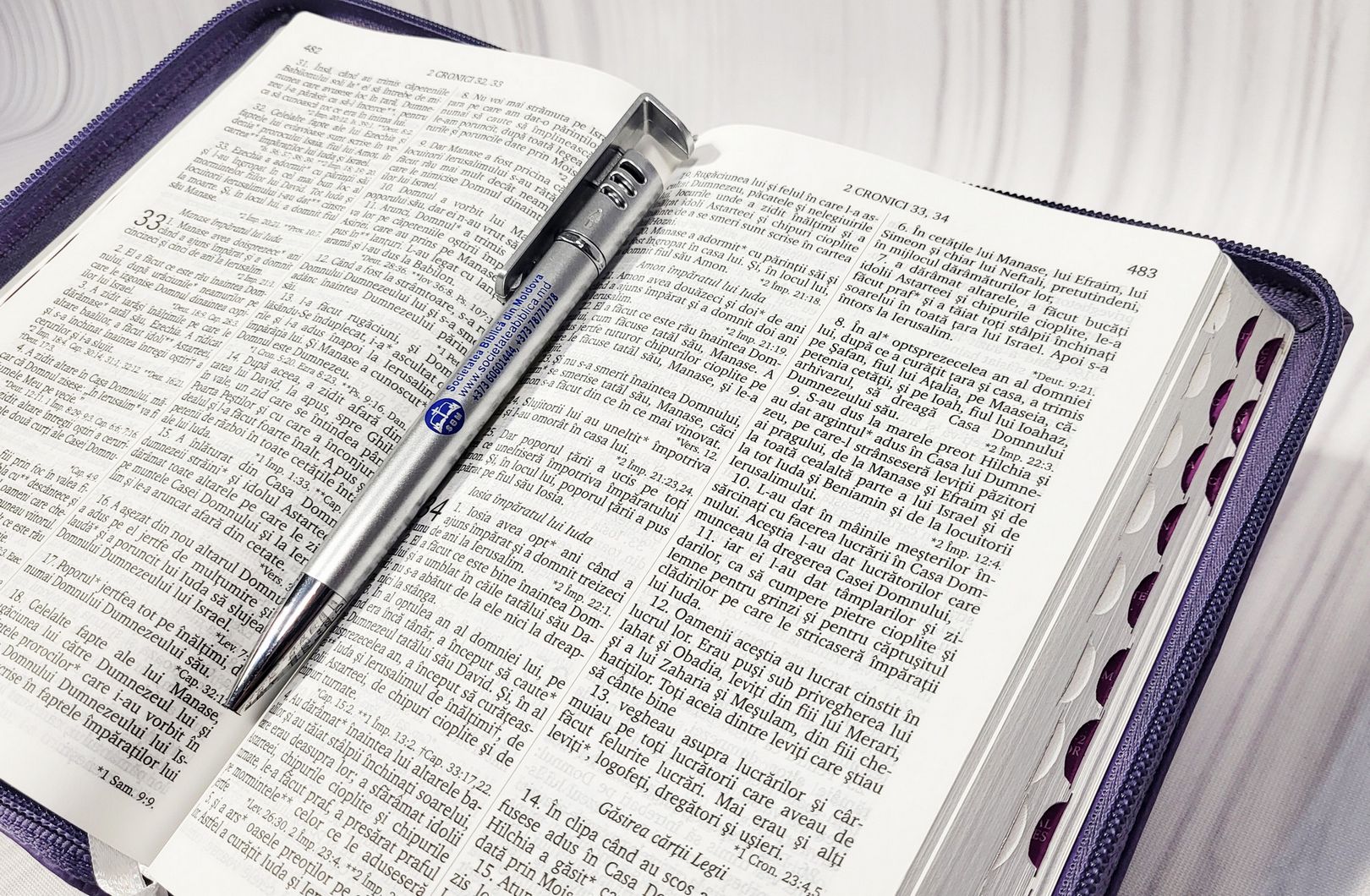 Biblia Rom 055 ZTI – Lavender