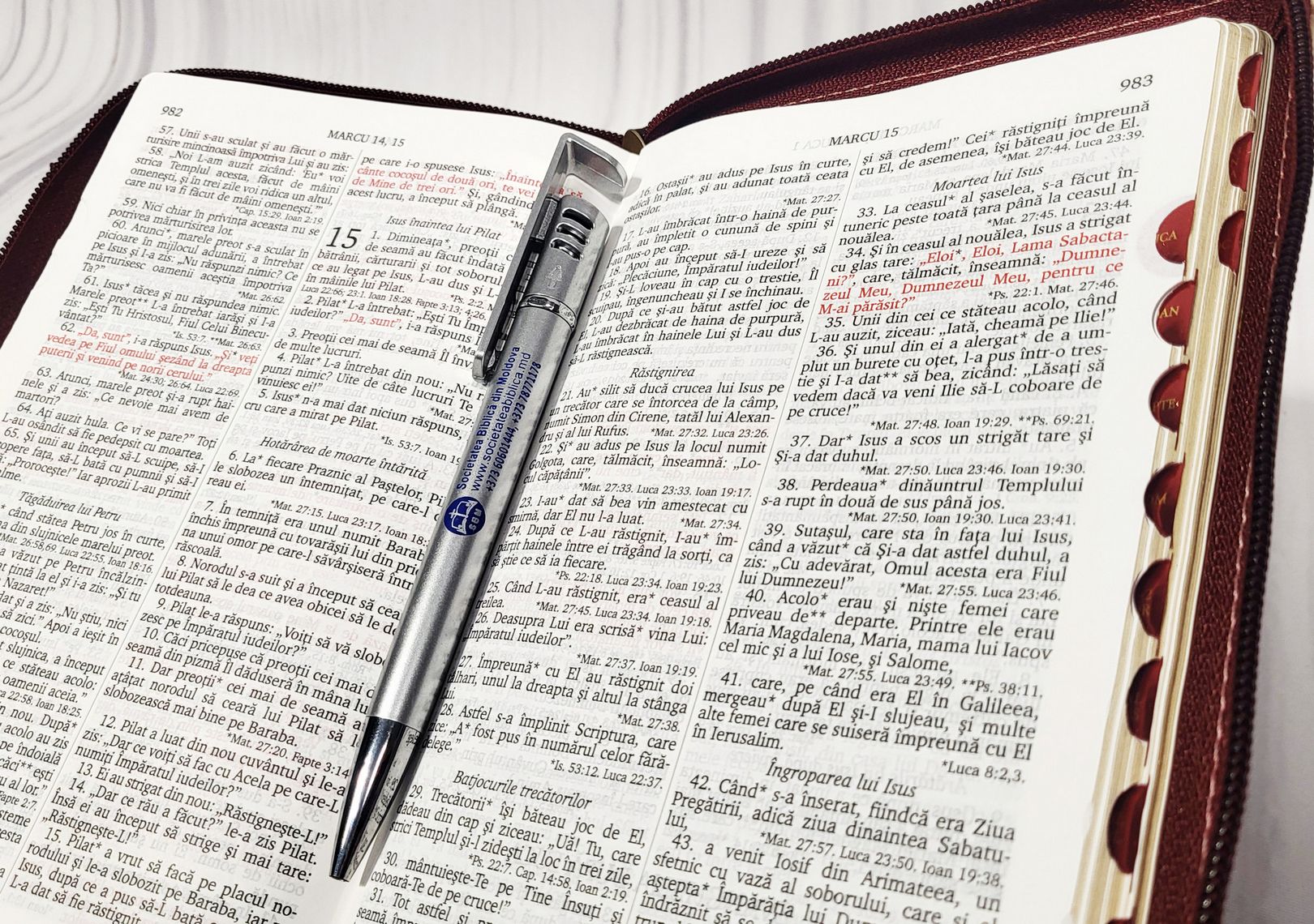 Biblia Rom 055 ZTIDT Brown/Ivory
