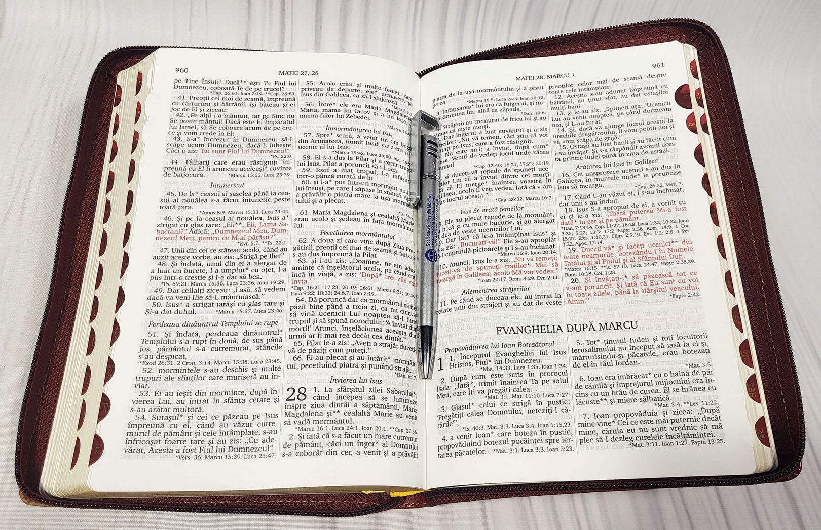 Biblia Rom 075 ZTI Brown/Beige